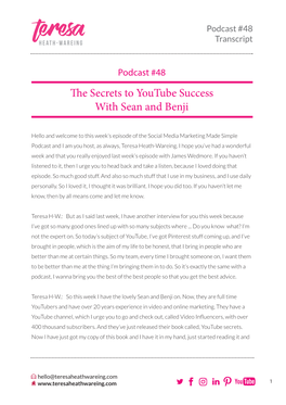 The Secrets to Youtube Success with Sean and Benji