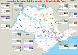 Mapa Concessionárias De Rodovias Do Estado De