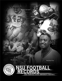 Nsu Football Records Norfolk State University | 2007 Football Media Guide