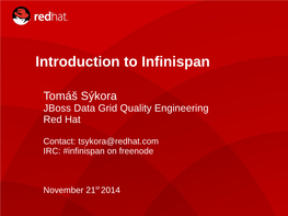 Introduction to Infinispan