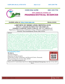 Pharmaceutical Sciences