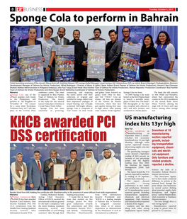 KHCB Awarded PCI DSS Certification