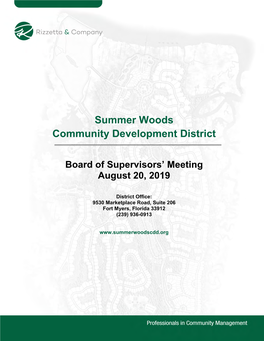 2019-08-20 Summer-Woods-CDD-Agenda