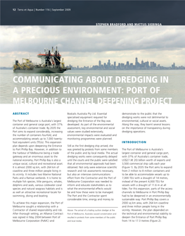 Port of Melbourne Channel Deepening Project