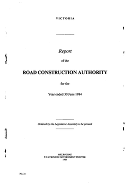 ROAD Construcfion AUTHORITY