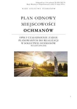 Plan Odnowy Miejscowości Ochmanów