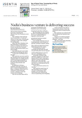 Nadia's Business Venture Is Delivering Success