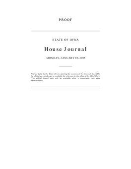 House Journal