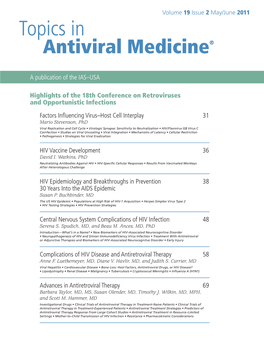 Topics in Antiviral Medicine®