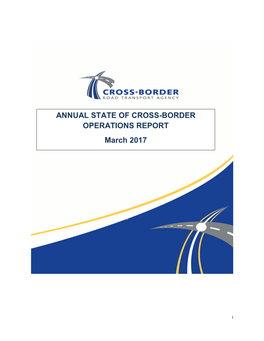 Annual State of Cross-Border Operations Report (March 2017)