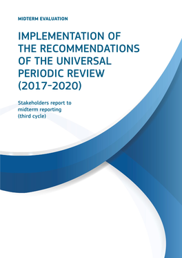 Implementation of the Recommendations of the Universal Periodic Review (2017-2020)