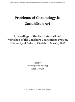 On the Relationship Between Gandhāran Toilet-Trays and the Early Buddhist Art of Northern India (DOI: 10.32028/9781784918552P12