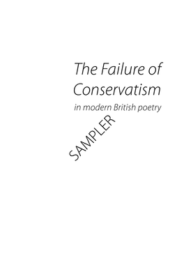 The Failure of Conservatism in Modern British Poetry