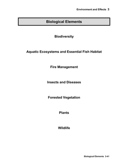 Biological Elements