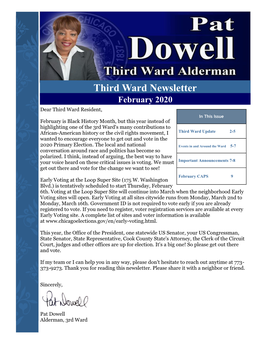 Third Ward Newsletter February 2020