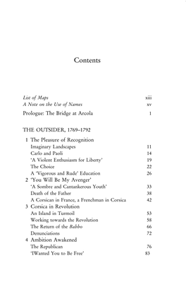 Table of Contents