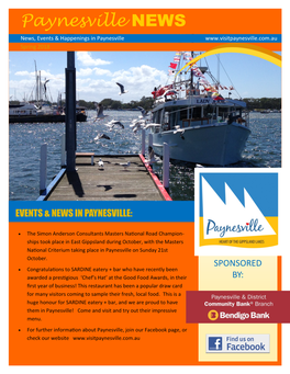Paynesville NEWS News, Events & Happenings in Paynesville Spring 2018