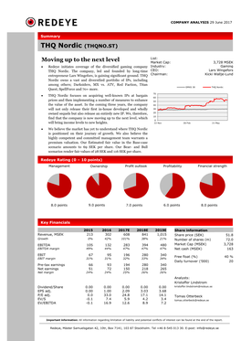 THQ Nordic (THQNO.ST)