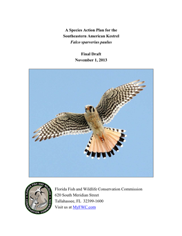 A Species Action Plan for the Southeastern American Kestrel Falco Sparverius Paulus