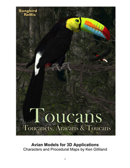 Toucans Manual & Field Guide Contents