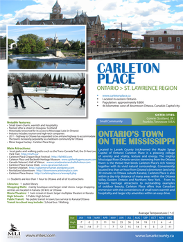 Visit and Study in Carleton Place, Ontario