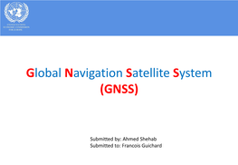 Global Navigation Satellite System (GNSS)