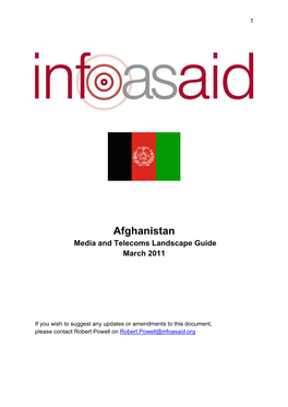 Afghanistan Media and Telecoms Landscape Guide March 2011