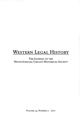 Western Legal History