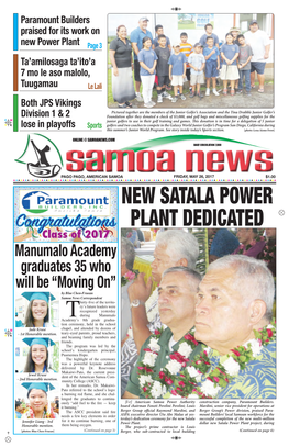 New Satala Power Plant Dedicated