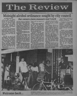 Midnight Alcohol Ordinance Sought by City Council