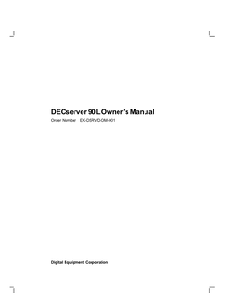 Decserver 90L Owners Manual