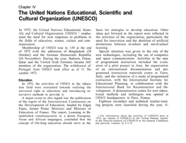 The United Nations Educational, Scientific and Cultural Organization (UNESCO)