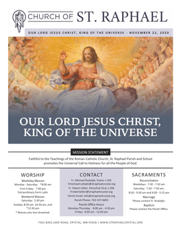 Contact Sacraments Worship