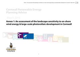 Renewable Energy Plannign Advice 2016