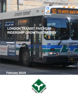 London Transit Five Year Ridership Growth Strategy