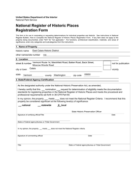 National Register of Historic Places Registration Form