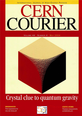 Crystal Clue to Quantum Gravity