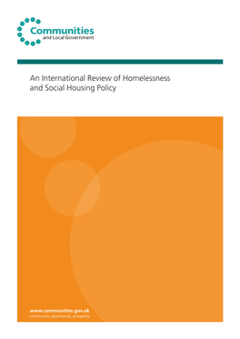 An International Review of Homelessness and Social Housing Policy