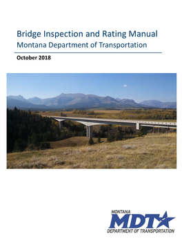 MDT Bridge Inspection and Rating Manual 2