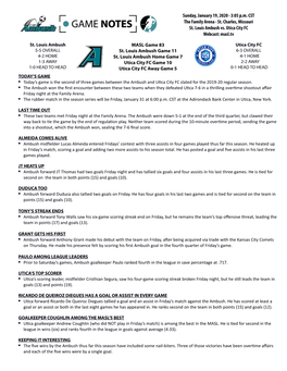 St. Charles, Missouri St. Louis Ambush Vs. Utica City FC Webcast: Masl.Tv