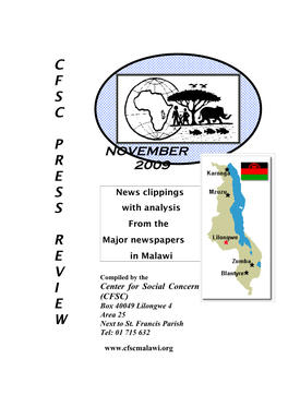 Press Review of Malawi November 2009