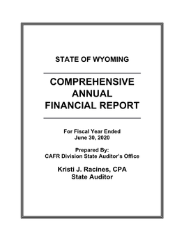 Current Comprehensive Annual Financial