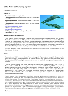 Cherry Rasp Leaf Virus