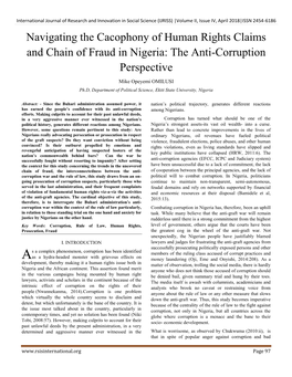 The Anti-Corruption Perspective