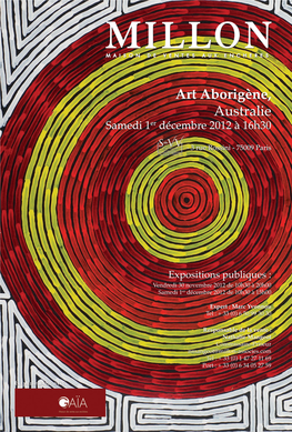 Art Aborigène, Australie Samedi 1Er Décembre 2012 À 16H30