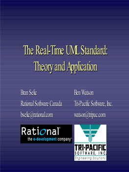 Theory and Application the Real-Time UML Standard