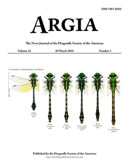 The News Journal of the Dragonfly Society of The