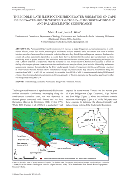 Chronostratigraphy and Palaeoclimatic Significance