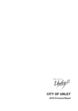2018-19 City of Unley | Centennial Park Cemetery Authority Annual