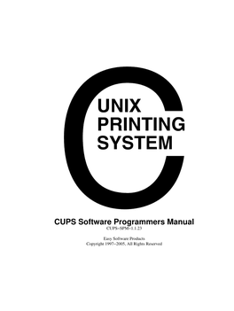 CUPS Software Programmers Manual CUPS−SPM−1.1.23